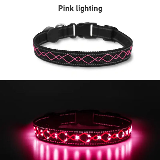 Halsband mit verschiedene LED-streifen